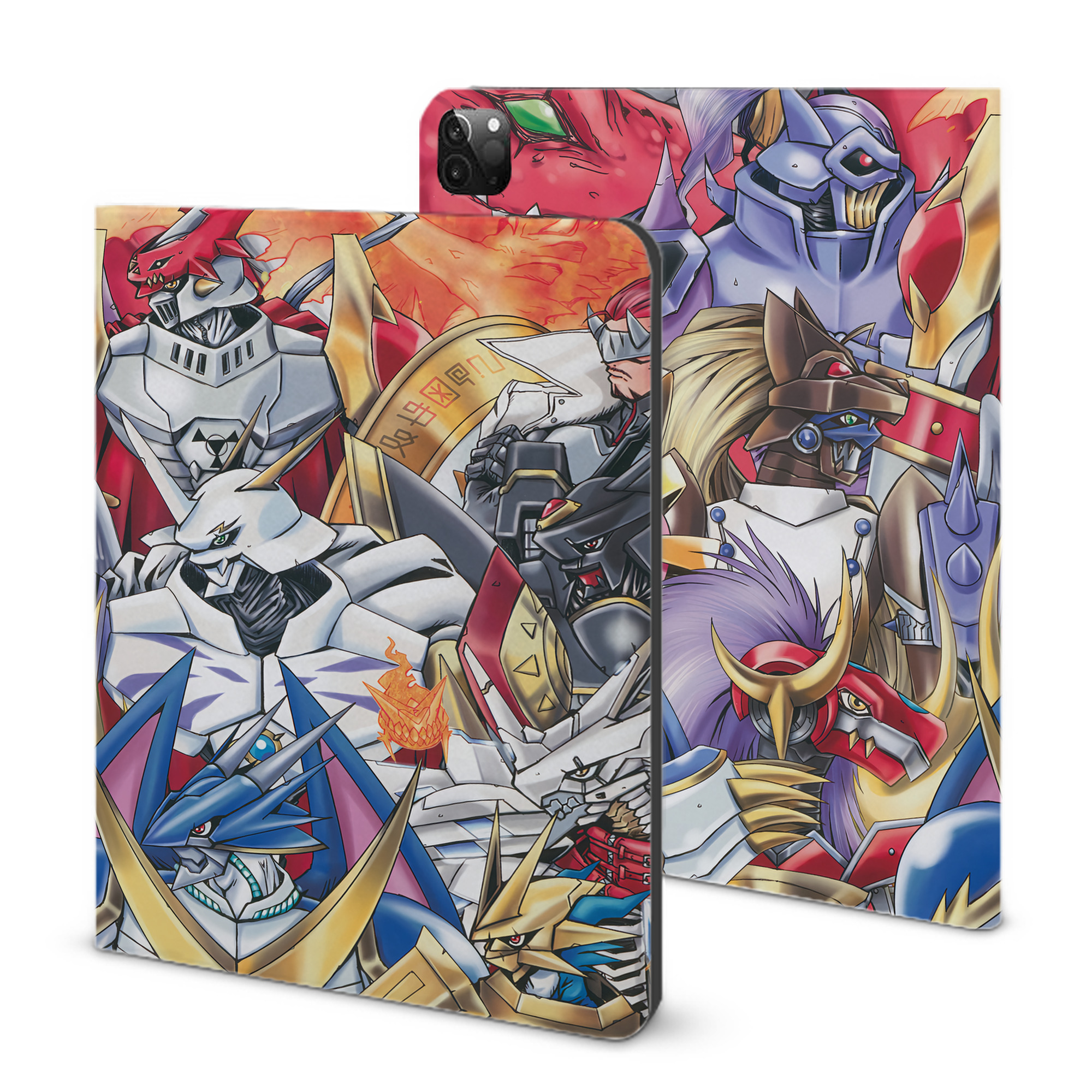 （画像用） Digimon デジタルモンスター/デジモン IPadケース ペンホルダー付き ブックスタイルデザイン